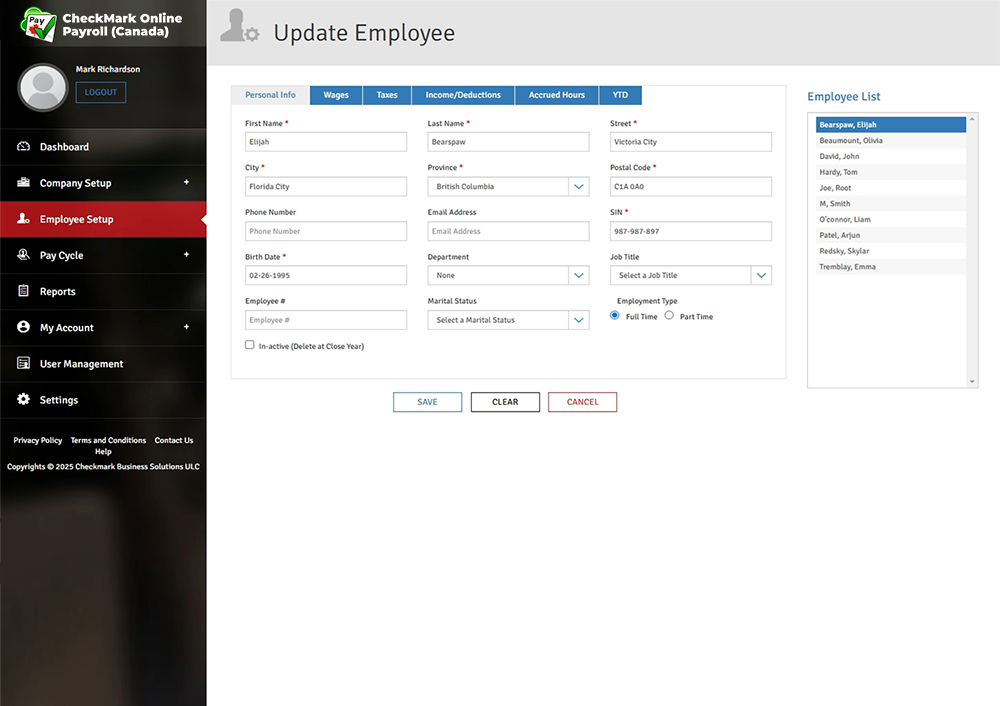 payroll employees